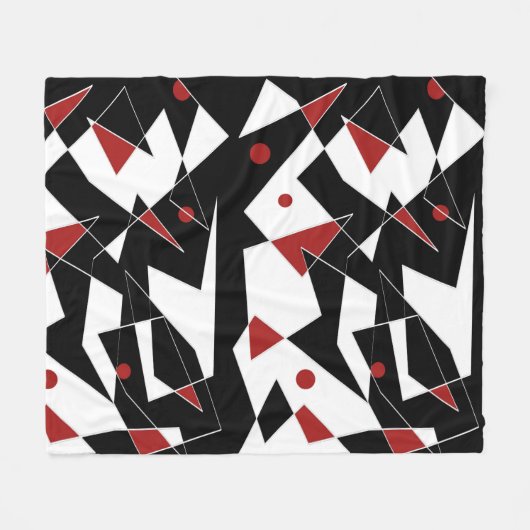 Spot the Red Balls Fleece Blanket (Vorderseite (Horizontal))