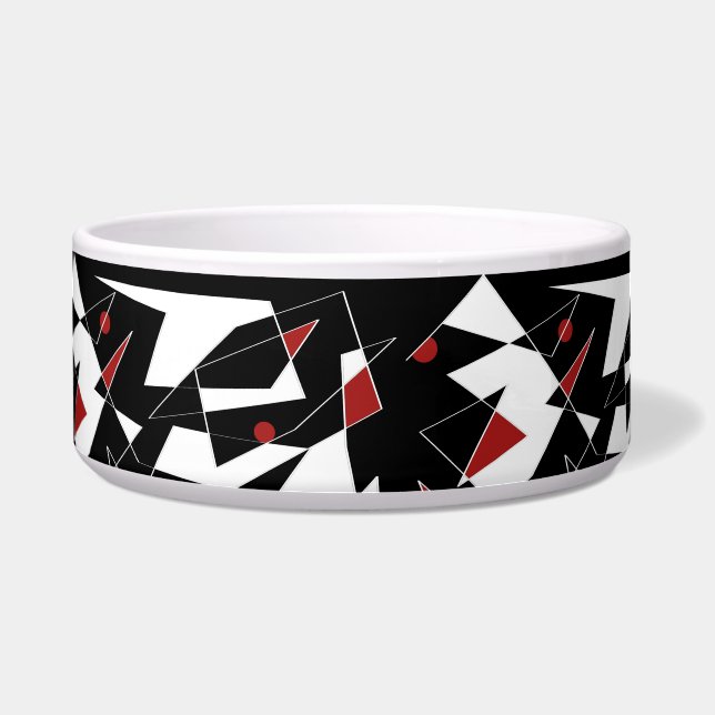 Spot the Red Balls Keramik Pet Bowl Napf (Vorderseite)