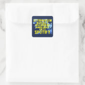 Spotify-Uploader-Aufkleber Quadratischer Aufkleber (Tasche)
