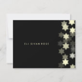 Spotlight Bar Mitzvah Custom Empfang Einladung (Rückseite)