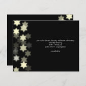 Spotlight Bar Mitzvah Custom Empfang Einladung (Vorne/Hinten)
