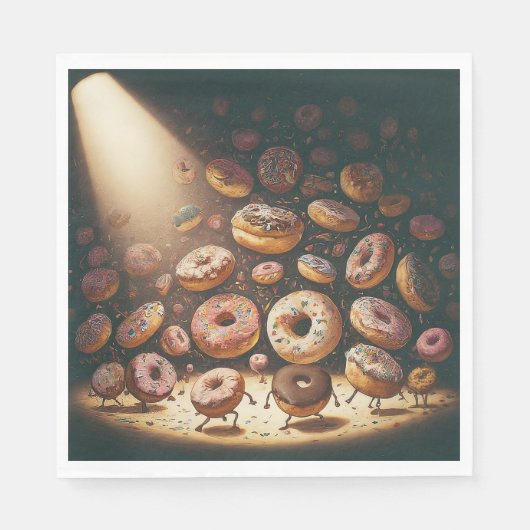 Spotlight Doughuts Serviette (Vorderseite)