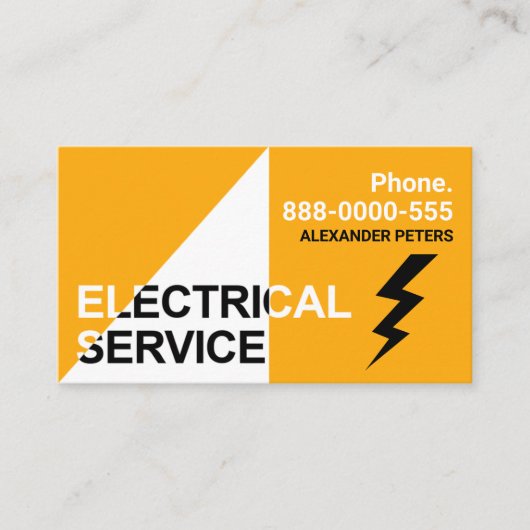 Spotlight Electrical Service Lightning Park Visitenkarte (Vorderseite)