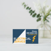 Spotlight Electrical Service Lightning Visitenkarte (Stehend Vorderseite)