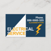 Spotlight Electrical Service Lightning Visitenkarte (Vorderseite)
