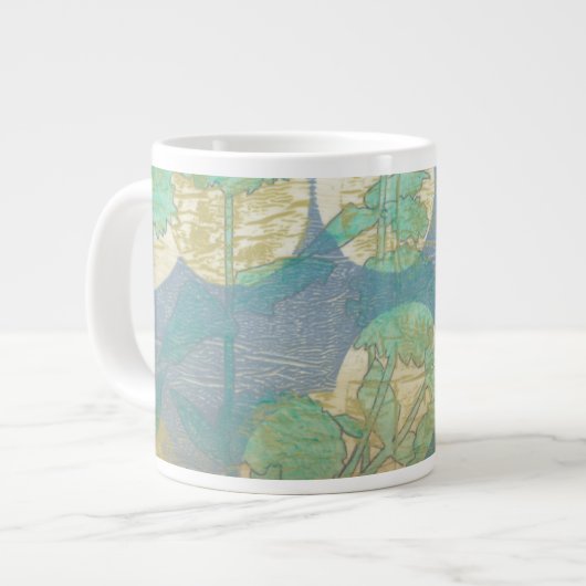 Spotlight Floral I Jumbo-Tasse (Vorderseite Links)