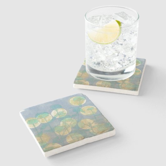 Spotlight Floral I Steinuntersetzer (Seitenansicht)