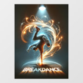 "Spotlight Groove" - im Rampenlicht tanzen! Fensteraufkleber (Blatt)