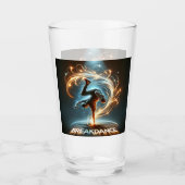 "Spotlight Groove" - im Rampenlicht tanzen! Glas (Vorderseite)