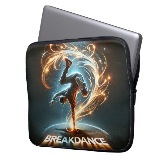 "Spotlight Groove" - ​ ​ im Rampenlicht tanzen! Laptopschutzhülle (Vorderseite Links)