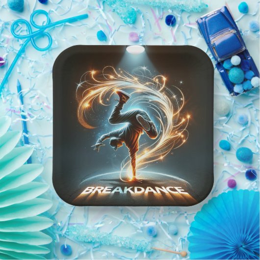 "Spotlight Groove" - im Rampenlicht tanzen! Pappteller (Party)