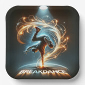 "Spotlight Groove" - im Rampenlicht tanzen! Pappteller (Vorderseite)