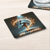 "Spotlight Groove" - im Rampenlicht tanzen! Rechteckiger Pappuntersetzer (angewinkelt)