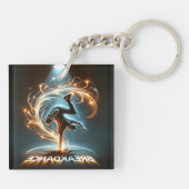 "Spotlight Groove" - im Rampenlicht tanzen! Schlüsselanhänger (Rückseite)