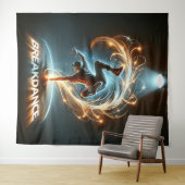 "Spotlight Groove" - im Rampenlicht tanzen! Wandteppich (Beispiel (Horizontal))