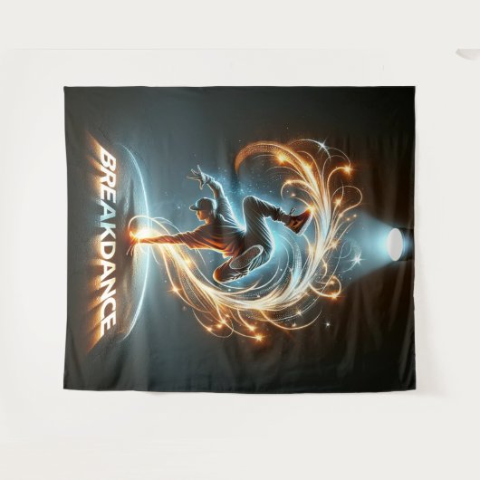 "Spotlight Groove" - im Rampenlicht tanzen! Wandteppich (Vorderseite (Horizontal))