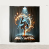 "Spotlight Groove" - im Rampenlicht tanzen! Wandteppich (Vorderseite)