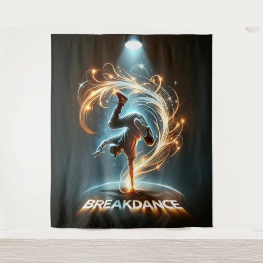 "Spotlight Groove" - im Rampenlicht tanzen! Wandteppich (Vorderseite)