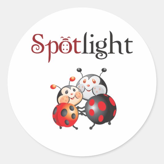 Spotlight Ladybug Sticker (Vorderseite)