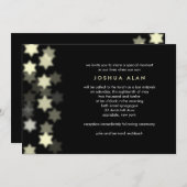 Spotlight Star von David Bar/Bat Mitzvah Einladung (Vorne/Hinten)