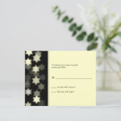 Spotlight Star von David Bar/Bat Mitzvah Reply Car RSVP Karte (Stehend Vorderseite)