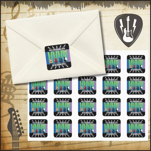 Spotlight Stickers für elektrische Gitarren-Kollek