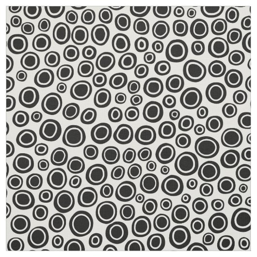 Spots 071215 - Schwarz auf Weiß Stoff (Muster)
