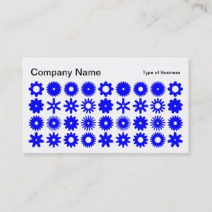 Spots - Blau auf Weiß Visitenkarte