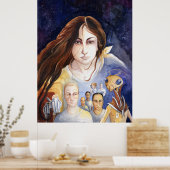 Spots das Weltraummaritim-Poster Poster (Küche)