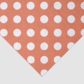 Spots Design Burnt Sienna Seidenpapier (Detail)