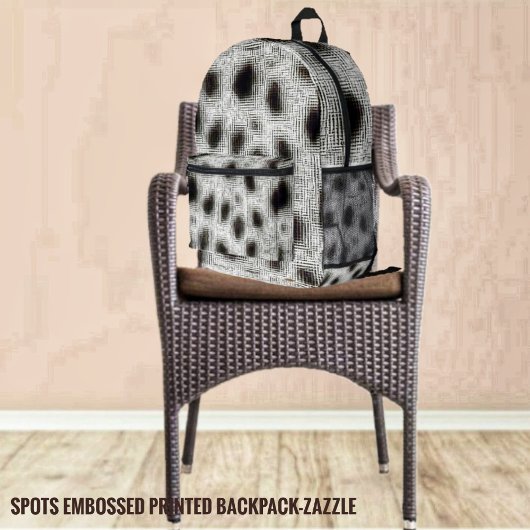 Spots Embossed Bedruckter Rucksack