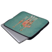 SPOTS & FEATHERS Computerschlauch Laptopschutzhülle (Vorne Knopf)