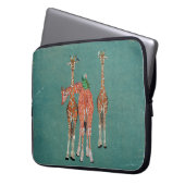 SPOTS & FEATHERS Computerschlauch Laptopschutzhülle (Vorderseite Links)