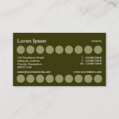 Spots - Olivenhaine Visitenkarte (Rückseite)