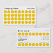 Spots - orange und weiß visitenkarte (Vorne/Hinten)