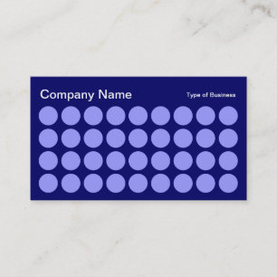 Spots - Pastellblau, weiß und DP-Marine Visitenkarte