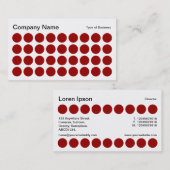 Spots - Ruby, Black und White Visitenkarte (Vorne/Hinten)