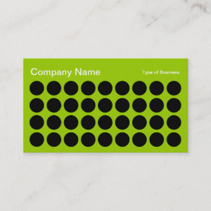 Spots - Schwarz und Mars Grün Visitenkarte