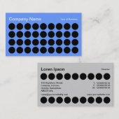 Spots - Schwarz, Weiß und Blau 6699FF Visitenkarte (Vorne/Hinten)