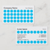 Spots - Sky Blue, Black und White Visitenkarte (Vorne/Hinten)