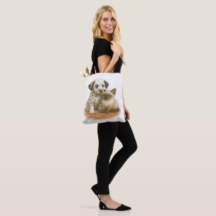 Spots & Snuggles - Dalmatiner Pup & Siamese Kitten Tasche