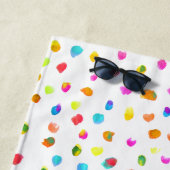 Spots und Punkte Polka Dot Aquarell Strand Stil Strandtuch (Beispiel)