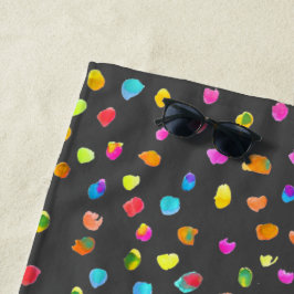Spots und Punkte Polka Dot Aquarell Strand Stil Strandtuch