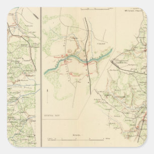 Spotsylvania Landkreis Hannover Junction Quadratischer Aufkleber