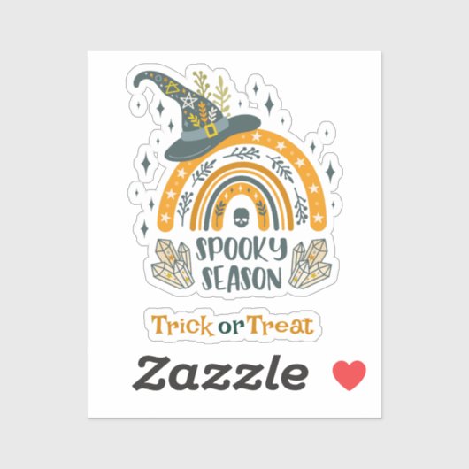 Spott Halloween-Symbole Aufkleber (Blatt)