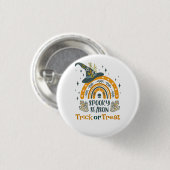 Spott Halloween-Symbole Button (Vorne & Hinten)