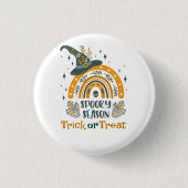 Spott Halloween-Symbole Button (Vorderseite)
