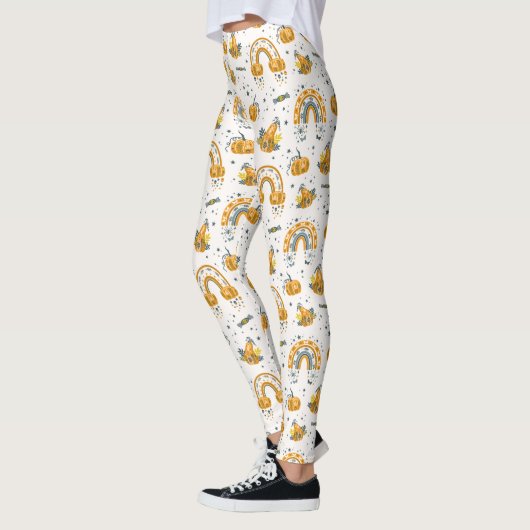 Spott Halloween-Symbole Leggings (Links)