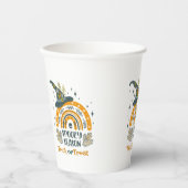 Spott Halloween-Symbole Pappbecher (Vorderseite)