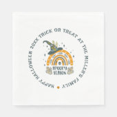 Spott Halloween-Symbole Serviette (Vorderseite)